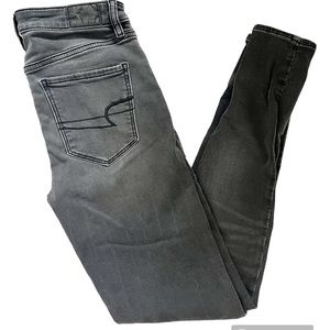 American Eagle Gray Next Level Stretch Jeggings